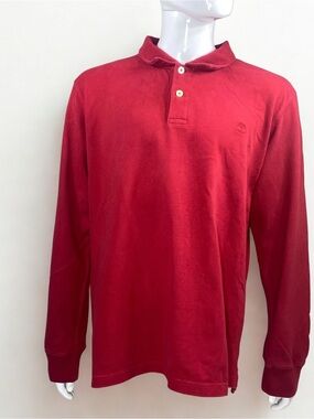 Timberland Men's Long-Sleeve Polo - Red